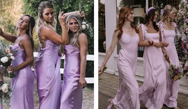 Ideas de looks monocolor para los vestidos de las damas de honor en una  boda de primavera : Fiancee Bodas