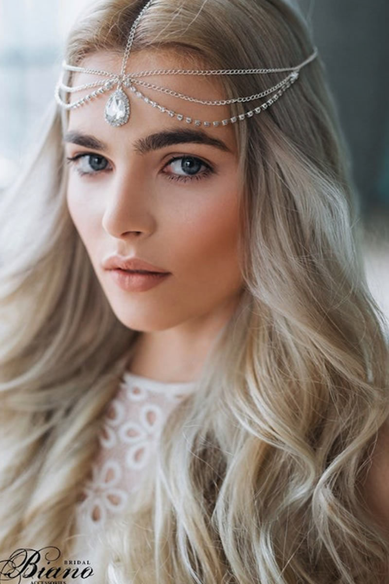 21 hermosos adornos para el cabello de novia : Fiancee Bodas