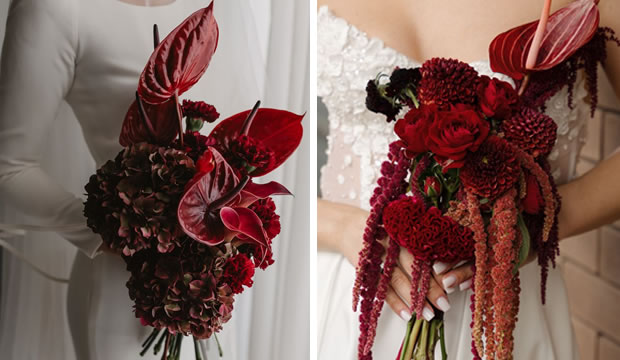 romanticos-y-modernos-asi-son-los-ramos-de-novia-en-color-burdeos